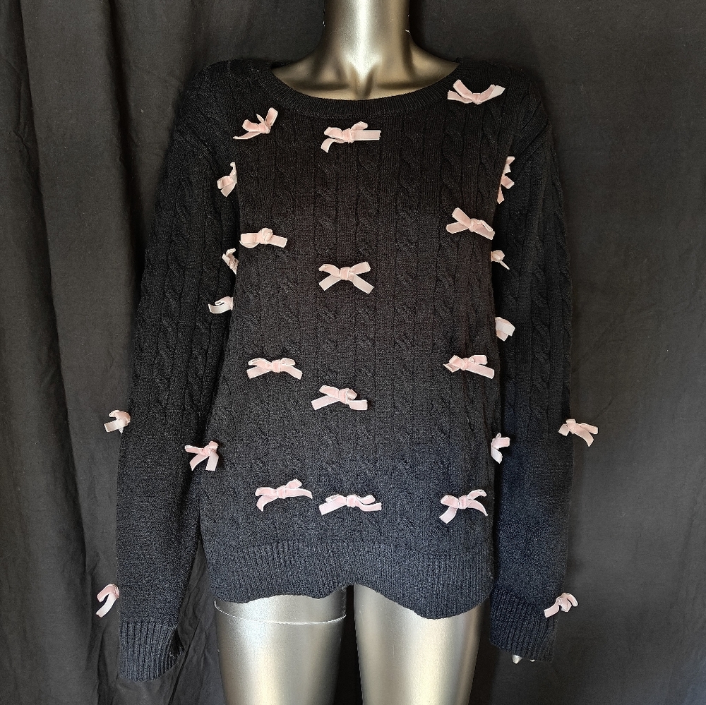Pink Bow Sweater - Picture 1 of 2